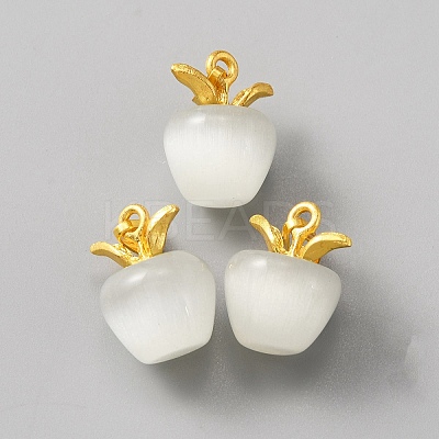 Cat Eye Pendants CE-WH0002-01E-1