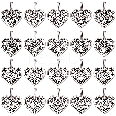 80Pcs Tibetan Style Alloy Pendants FIND-SP0004-61-1