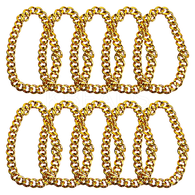Resin Cuban Link Chain Necklaces for Men Women NJEW-WH0002-242-1
