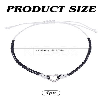 1Pc Adjustable Nylon Thread Braided Bracelets for Women BJEW-LP0003-16A-1