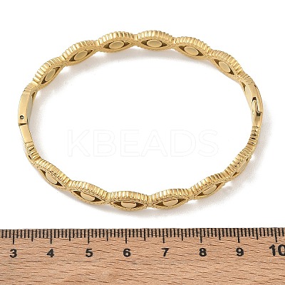 304 Stainless Steel Hinged Cuff Bangles SA-CBAB92B-10G-1
