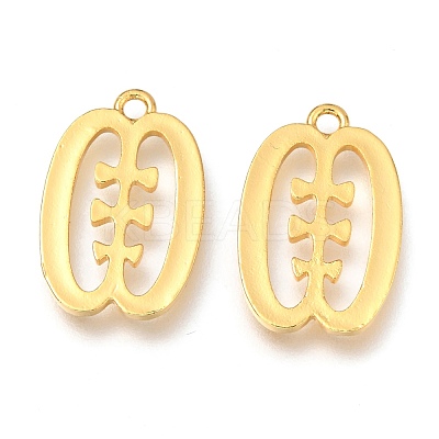 Brass Pendants KK-Z010-27G-1