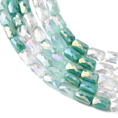 Electroplate Glass Beads Strands EGLA-D300-05-18-1