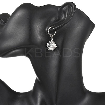 Ocean 304 Stainless Steel Hoop Dangle Earrings for Women EJEW-JE07267-02-1