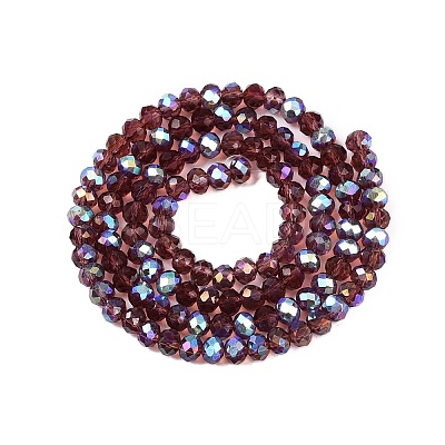 Electroplate Glass Beads Strands EGLA-A044-T4mm-L13-1