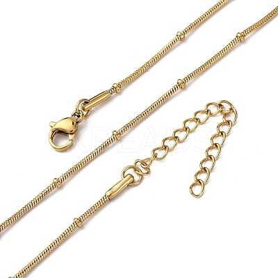 1.2MM 304 Stainless Steel Satellite Chain Necklaces NJEW-T016-21A-G-1