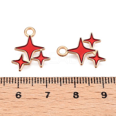 Alloy Enamel Pendants ENAM-T020-38C-RS-1