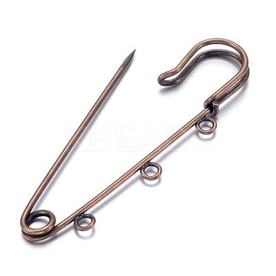 Antique Bronze Iron Kilt Pin Brooch Pin Findings X-KK-Q485-AB-1