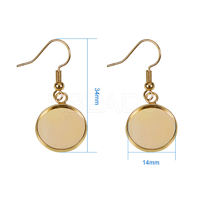 Brass Earring Hooks KK-PH0034-06-1