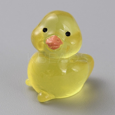 Duck Luminous Resin Display Ornaments DJEW-TAC0004-01A-01-1