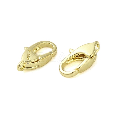 Brass Lobster Claw Clasps KK-B089-24A-G-1