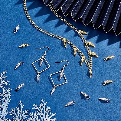 20Pcs 2 Colors Brass Charms KK-HY0001-25-1