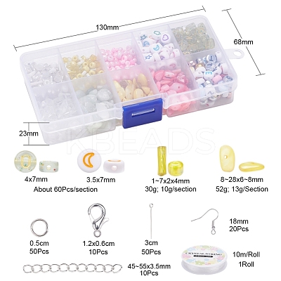 Natural Stone Chip Beads DIY Jewelry Set Making Kit DIY-YW0004-70C-1