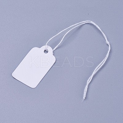 White Rectangle Jewelry Price Tags TOOL-C003-02-1