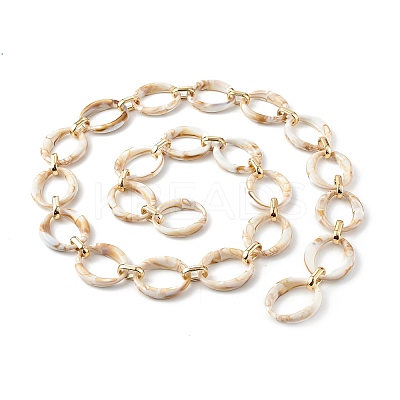 Handmade Imitation Gemstone Style Link Chains AJEW-J034-01E-1