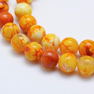 Natural Crackle Agate Beads Strands G-K203-88-8mm-1