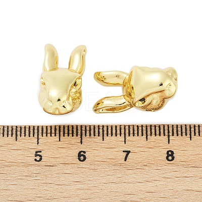 Brass Micro Pave Cubic Zirconia Beads KK-L235-03G-1