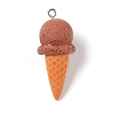 Opaque Resin Imitation Food Pendants RESI-S399-03C-1