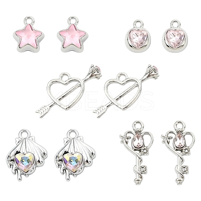 Alloy with Rhinestone Pendants FIND-YW0006-41-1