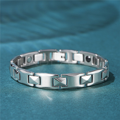 304 Stainless Steel Panther Chain Watch Band Bracelets JB678A-1