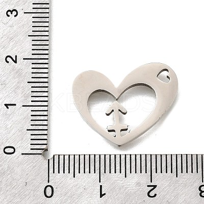 201 Stainless Steel Pendants STAS-A116-01P-09-1