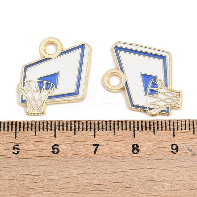 Alloy Enamel Pendants FIND-I065-01B-G-1