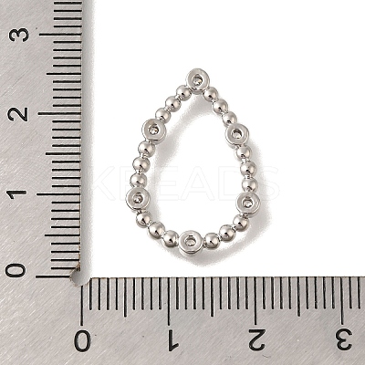 Rack Plating Brass Clear Cubic Zirconia Linking Rings KK-I716-26P-03-1