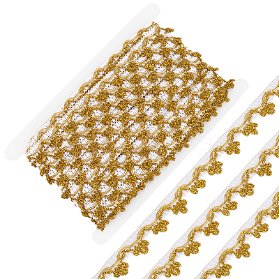24Yards Filigree Polyester Lace Trim OCOR-GF0005-28B-1