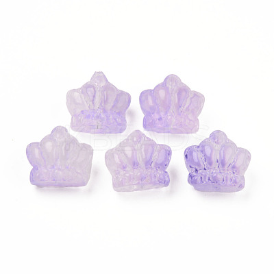 Two Tone Transparent Spray Painted Glass Beads GLAA-Q092-02-C01-1