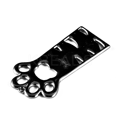 Alloy Open Back Bezel Pendants PALLOY-M184-01B-RS-1