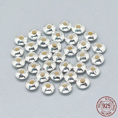 925 Sterling Silver Spacer Beads STER-T002-207S-1