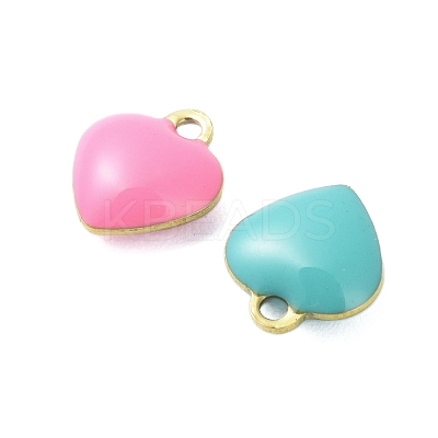 304 Stainless Steel Enamel Charms STAS-K303-01A-G-1