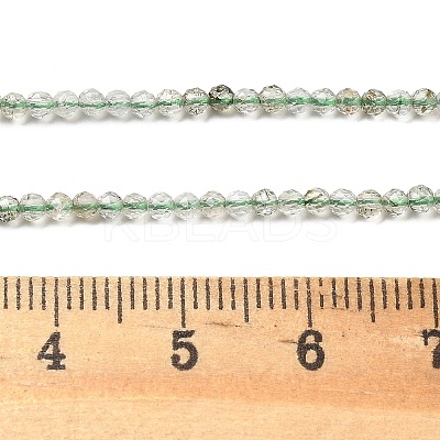 Natural Green Rutilated Quartz Beads Strands G-B145-A01-2mm-1
