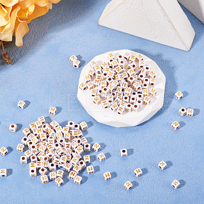 Opaque Acrylic Beads MACR-TAG0001-07N-1