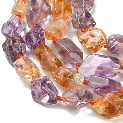 Natural Ametrine Beads Strands G-L634-A01-01-1