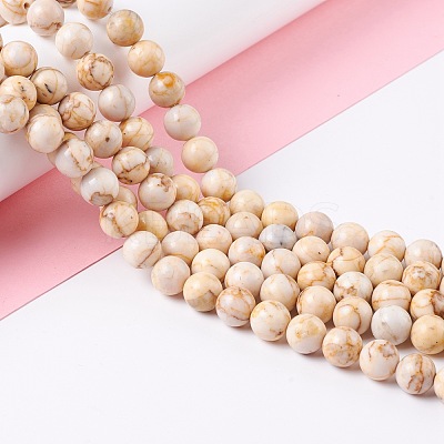 Natural HuBei Turquoise Beads Strands G-K317-A08-01-1