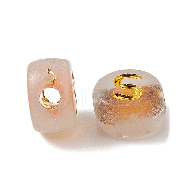 Luminous Transparent Acrylic Beads OACR-P037-01B-S-1