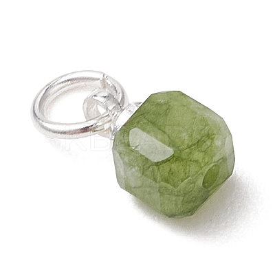 Natural Multicolor Tourmaline Faceted Cube Charms PALLOY-JF05111-01-1