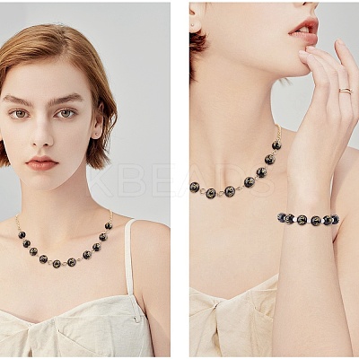 Natural Obsidian Beads Strands G-AR0001-89-1