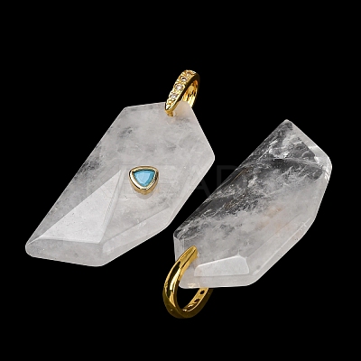 Natural Quartz Crystal Pendants GG-CBA51ED-04G-07-1