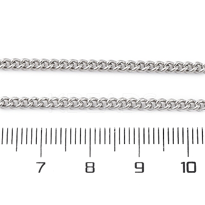 Brass Cuban Link Chain Necklaces for Women NJEW-D302-57P-1