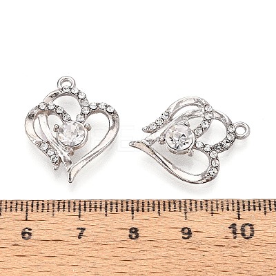 Alloy and Rhinestone Pendants PALLOY-T092-16P-1