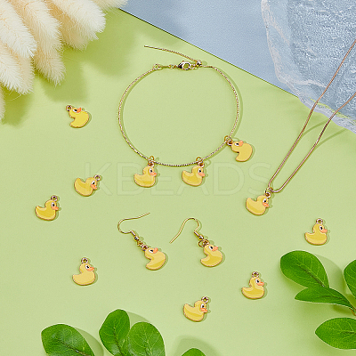 60Pcs Alloy Enamel Pendants ENAM-DC0002-15-1