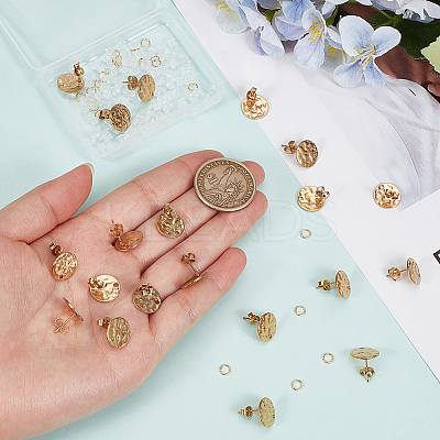 20Pcs 304 Stainless Steel Stud Earring Findings STAS-CN0001-76-1