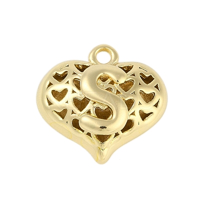 Hollow Brass Pendants for Valentine's Day KK-M289-03S-G-1
