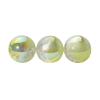 30Pcs Gradient Color Opaque Resin Beads PW-WG675F3-08-1