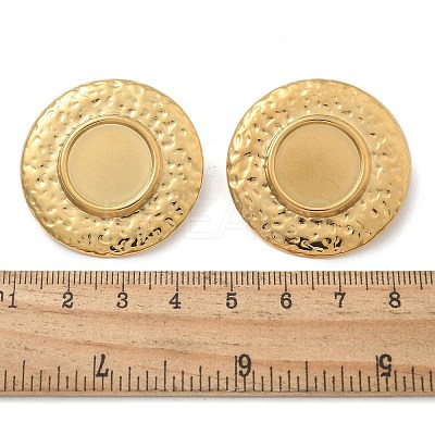 Ion Plating(IP) 304 Stainless Steel Stud Earrings for Women EJEW-M089-11G-1