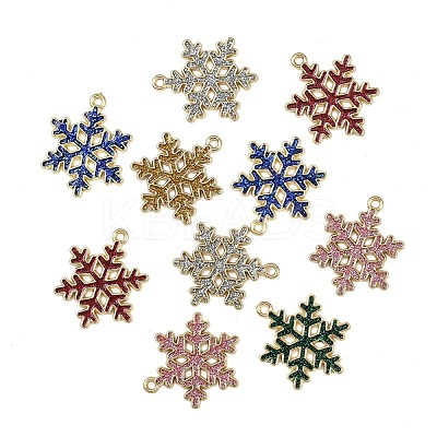 Christmas Alloy Enamel Pendants ENAM-G234-01F-1