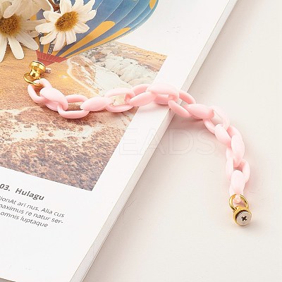 Acrylic Cable Chain Phone Case Chain HJEW-JM00494-04-1