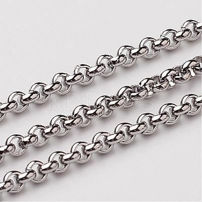 Tarnish Resistant 304 Stainless Steel Rolo Chains STAS-M032-42P-2.5mm-1